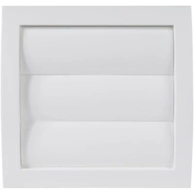Image of Vent Systems Ø100 mm / 4&quot; Inch White Air Plastic Cover Louvered Outdoor Opening Flap Built in Pest Guard Screen HVAC for Home Improvement