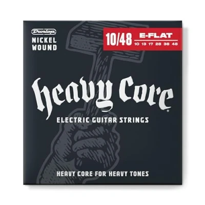 Image of Dunlop DHCN1048 Heavy Core 10 48 Electric Guitar Strings