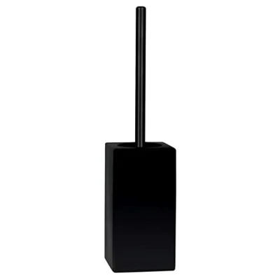 Image of Spirella Quadro Stoneware Toilet Brush 11.5 x 45 cm Matt Black