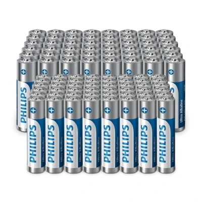 Image of Philips Ultra AA/AAA Alkaline Batteries Combo Great Value for Mixed Uses, Pack of 96
