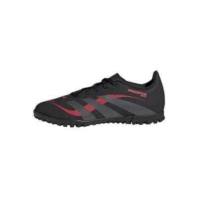Image of adidas Predator Club Turf Football Boots Kids, core Black/Grey Four/Lucid red, 2 UK Child