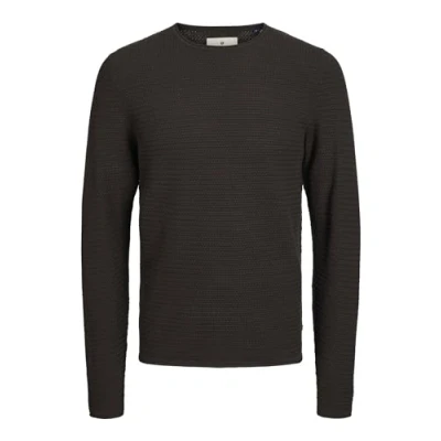 Image of JACK &amp; JONES Men&#039;s Jprblumiguel Knit Crew Neck Noos Jumper, Chocolate Cake, M