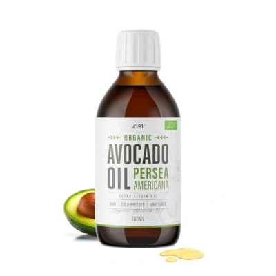 Image of Organic Avocado Oil 100ml Extra Virgin &amp; Cold Pressed Premium Sustainably Sourced for Keto, Paleo Vegan Diets By Alpha01