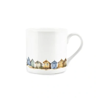 Image of Beach Huts Mug Coastal Seaside Themed Gift Present Bone China Tea/Coffee Cup