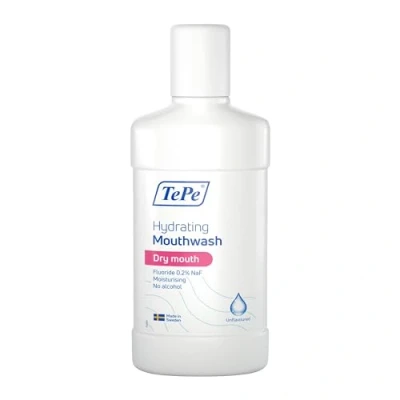 Image of TePe Hydrating mouthwash for Dry Mouth, no Added flavouring, Fluoride That eases The Feeling of Mouth