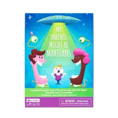 Image of Exploding Kittens My Parents Might be Martians 2+ Players Ages 4+ 10 Minutes to Play Teamwork and Guessing Game Kid Friendly Card Game, Family Night, Kids