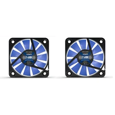 Image of (((noiseblocker))) BlackSilentFan XM 1 (2er Pack) 40x40x10mm 3Pin 9/12V 2800U/min 9dbA 4.9m3/h