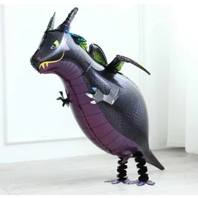 Image of Party Balloons Dragon Jungle Walking Pet Balloon Animal Airwalker Zoo Farm Foil Helium Kids Fun Birthday