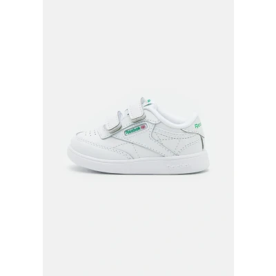 Image of Reebok Unisex Baby Club C 2V Shoes, White/Glen Green/Vector Blue, 9 UK
