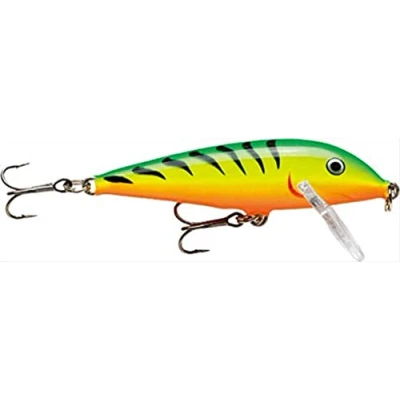 Image of Rapala CountDown Lure with Two No. 5 Hooks, 2.1 3 m Swimming Depth, 9 cm Size, Firetiger