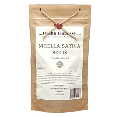 Image of Health Embassy Nigella Sativa seeds Black seed cumin (200g)