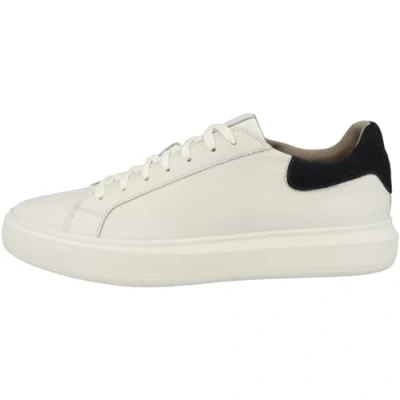 Image of Geox Men&#039;s U Deiven D Sneaker, White Navy, 8 UK