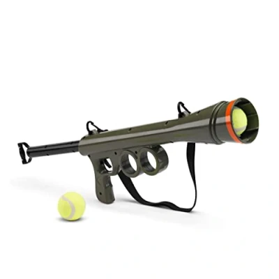 Image of #winning Dog Ball Launcher Pet Toy Shooting Bazooka &amp; 2 K9 Friendly Tennis Balls