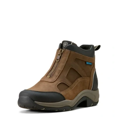 Image of ARIAT Terrain Womens Zip Waterproof Boot Palm Brown 8 UK