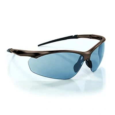 Image of Riley Steer Safety Glasses with Bronze Frame UV and Fog Resistant Protective Work Eyewear… (Polarised Lens)