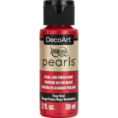 Image of Deco Art Pearls Paint 2OZ True RED, One Size
