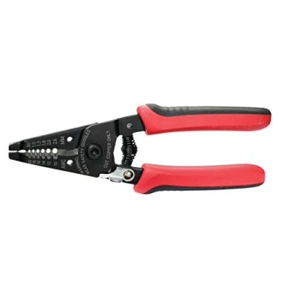 Image of Gardner Bender GS 360 Electrical Wire Stripper &amp; Lock Tool, Comfort Grip, Solid Stranded Wire, 10 20 AWG,Red
