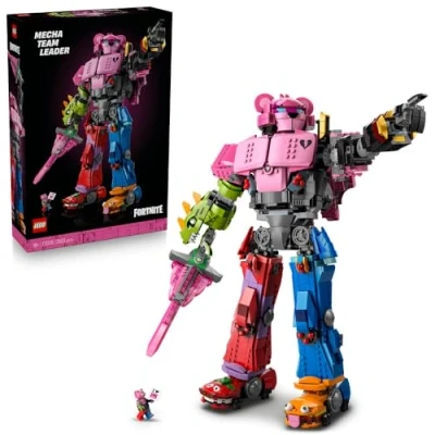Image of LEGO Fortnite Mecha Team Leader Figure Display Model Kit incl. a Sword &amp; Minifigure Collectible Gift for Adult Video Gaming Fans 77078