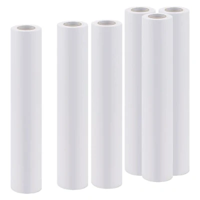 Image of ZEONHAK 6 PCS 30cm x 15m White Drawing Paper Roll, Painting Sketching Art Easel Craft Rolls for Crafts