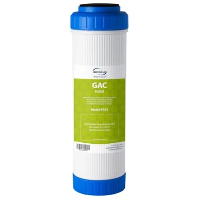 Image of iSpring FG15 GAC Granular Activated Carbon Filter Water Ro/Aquarium/DI, 2.5&quot; x 10&quot;
