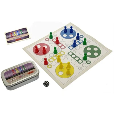 Image of Brimtoy Ludo. Traditional Pocket Game