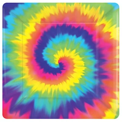Image of Amscan 60s Groovy 8 Paper Plates 25cm