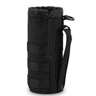 Image of Gexgune Outdoor Tactical Water Bottle Pouch Military Molle Kettle Bag 1.5L Portable Travel Holder for Backpack Vest Belt
