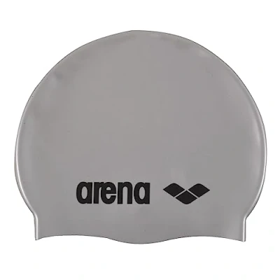 Image of arena Classic Silicone Junior Unisex Swimming Cap, Cap for Boys and Girls, with Reinforced Edge, Soft Resistant