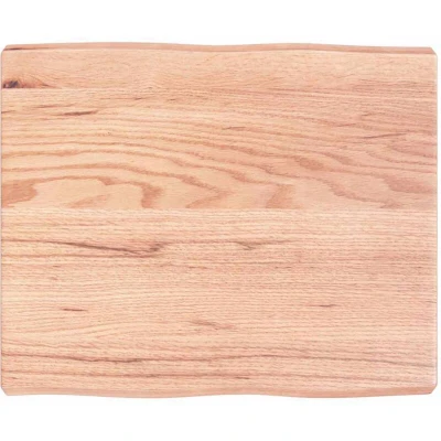 Image of vidaXL Table Top Light Brown 60x50x(2 6) cm Treated Solid Wood Live Edge