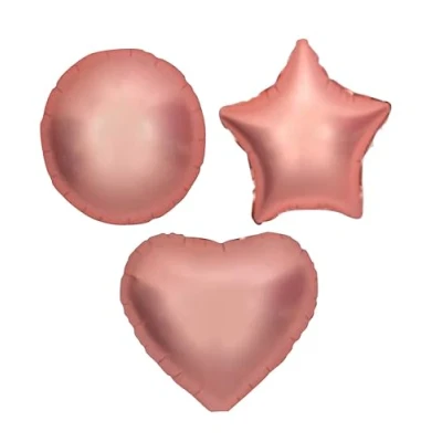 Image of Rose Gold Heart Satin Foil Balloon, 45cm