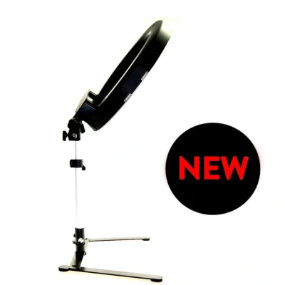 Image of Ex Pro Ring Light Photography 5500K 90+ CRI 36W (200w EQ) SMD LED 12&quot; [Social Media Package Dressing Table Stand Version]