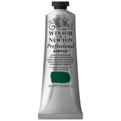 Image of Winsor &amp; Newton 2320185 60 ml Professional Acrylic Colour Cobalt Green Deep
