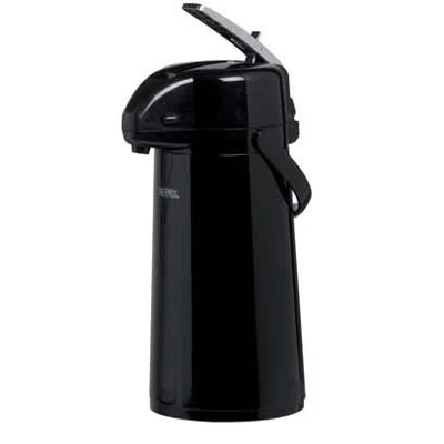 Image of Thermos Jug With Pump Black 1.3 Liter