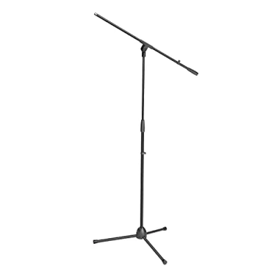 Image of Adam Hall Stands S 5 BE Microphone Stand with Boom Arm, Black