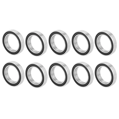 Image of 10Pcs 6803 2RS Ball Bearings 17mmx26mmx5mm Double Sealed Deep Groove High Speed Steel for Industrial Equipment Micro Motors