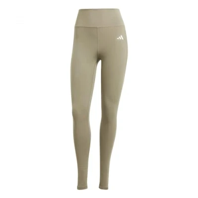Image of adidas Performance Optime Essentials Stash Pocket FULL Length Leggings, Women&#039;s, Size: Large, Silver pebble