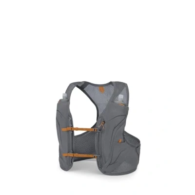 Image of Osprey Duro LT Men&#039;s Running Hydration Vest with Hydraulics Soft Flasks, Phantom Grey/Toffee Orange, Small