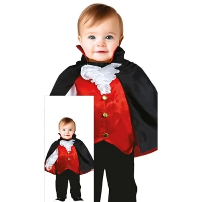 Image of FIESTAS GUIRCA Adorable Vampire Baby Fancy Dress Costume Toddler with Cape Boys Age 12 18 Months