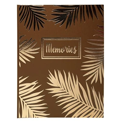 Image of Exacompta Ref. 209E 1 Palma guest book Vertical format 27 x 22 cm Gold edge with Memories title in letters 100 plain white pages Colour: