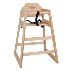 Image of Bolero Wooden Highchair Natural Finish