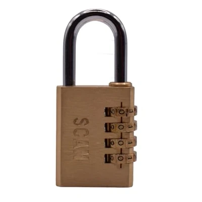 Image of SCAN SCAPLB38COM Brass Combination Padlock