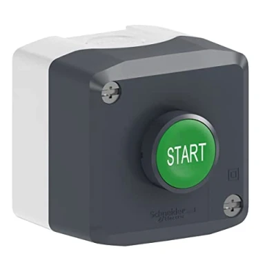 Image of Schneider Electric XALD103, Control Station Green PBNO Flush Mark Start