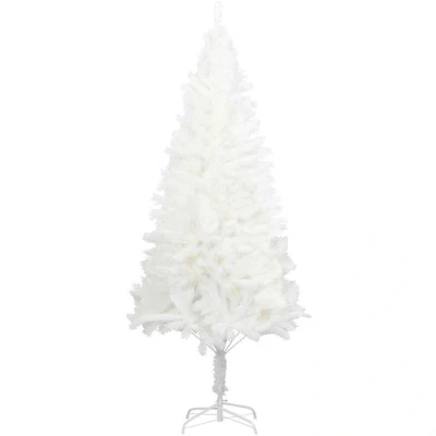 Image of vidaXL Artificial Christmas Tree Lifelike Needles White 210 cm