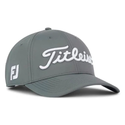 Image of Titleist Men&#039;s Tour Performance Golf Hat Baseball Cap, Charcoal/White, One Size