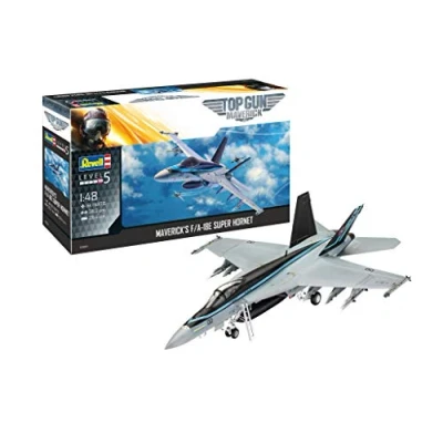 Image of Revell 03864 Maverick&#039;s F/A 18E Super Hornet &quot;Top Gun&quot; 1:48 Scale Unbuilt/Unpainted Plastic Model Kit