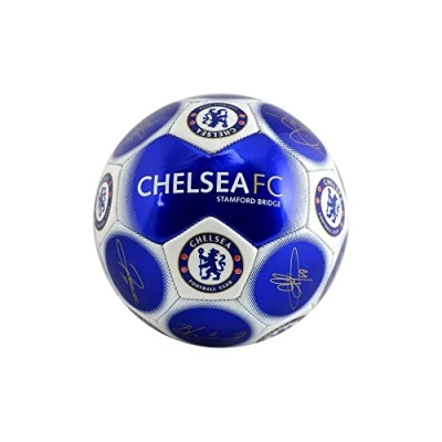 Image of Chelsea Official New Signature Edition Crest Football Metallic, Size 5