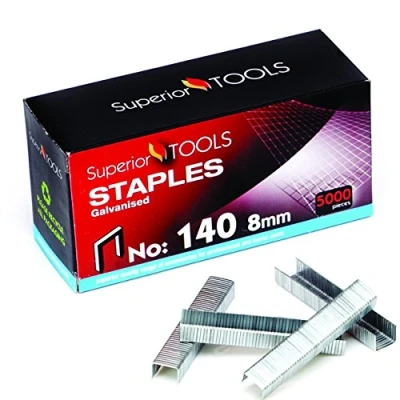 Image of Superior Tools by Seco Galvanised Staples 140/8 (Box of 5000)