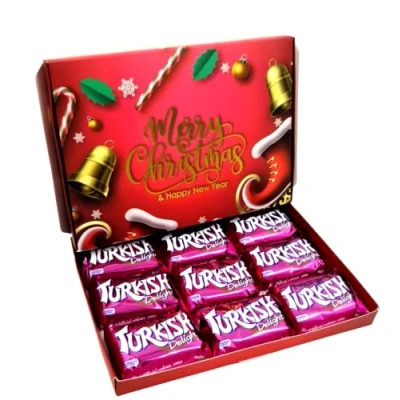 Image of Frys Turkish Delight Chocolate Sweet Gift Box Hamper Christmas Present