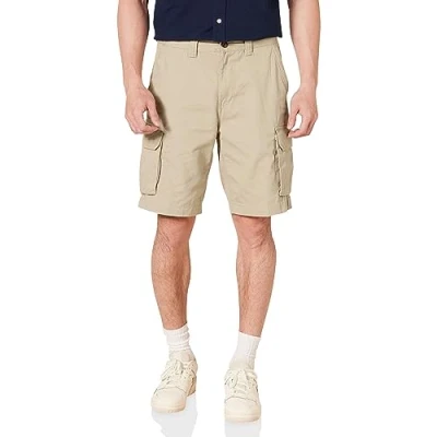 Image of Amazon Essentials Men&#039;s Classic Fit Cargo Short (Available in Big &amp; Tall), Khaki Brown, 34W