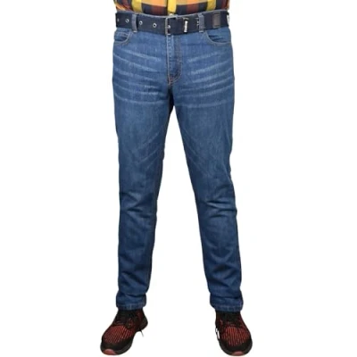 Image of Firetrap Mens Jeans Straight Leg Denim Pants Zip Fly Trouser with Multi Pockets Casual Bottom Stone Wash 36W / 32L